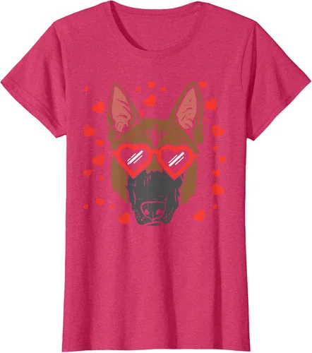 Vista 7 de Camiseta de regalo para perro con cara de pastor alemán, Negro, S