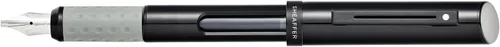 Vista 3 de Sheaffer Pluma estilográfica Calligraphy - Minikit con tapa negra y ribete negro mate - Punta fina, media y ancha y 18 cartuchos incluidos.