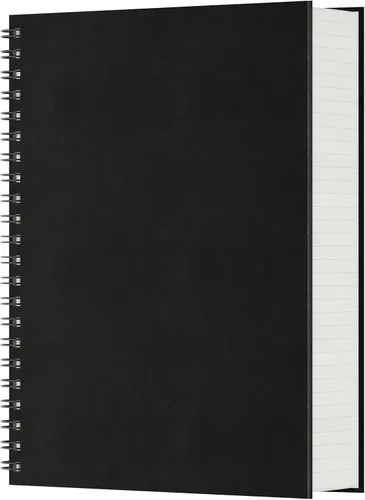 Vista 22 de EUSOAR Cuadernos para el trabajo, 1 paquete A4 de 8.3 x 11.2 pulgadas, tapa dura, rayado en espiral con renglones universitarios, 240 páginas