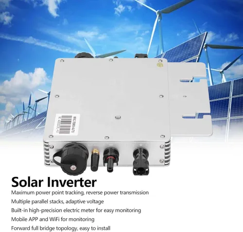 Vista 7 de Microinversor de lazo de rejilla solar de 700W, control WiFi móvil APP Monitoreo, salida de CA 120V para el sistema de energía solar casero