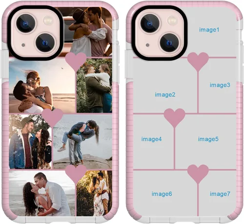 Vista 8 de Funda personalizada para iPhone 12 mini, funda personalizada con collage de fotos con múltiples imágenes, funda personalizada para cumpleaños