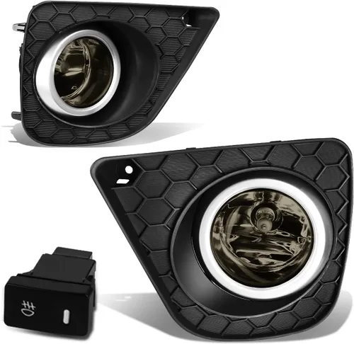 Vista 6 de Auto Dynasty Conjunto de luces antiniebla compatible con Honda Accord Coupé 2013 2014 2015 parachoques delantero faros antiniebla con interruptor