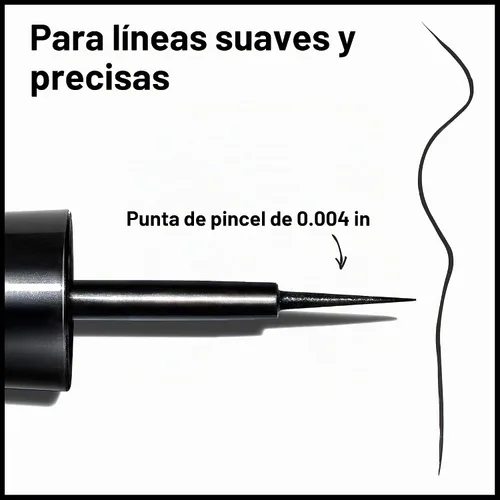 Vista 5 de Delineador líquido Skinny de Revlon ColorStay, 0.08 onzas líquidas, Negro (black Out)