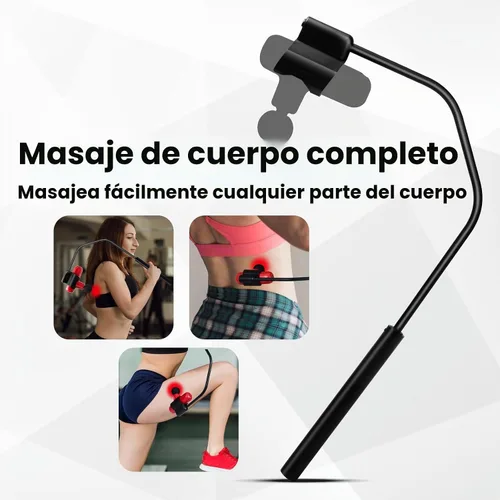 Vista 3 de HEYCHY Soporte para pistola de masaje para la espalda, compatible con la mayoría de pistolas de masaje súper mini, para áreas de difícil acceso