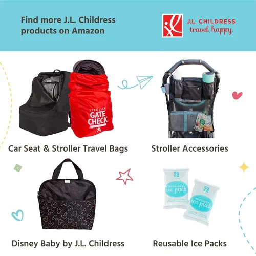 Vista 6 de J.L. Childress TwoCOOL Bolsa de viaje para enfriar leche materna, bolsa de almacenamiento aislada para biberones, paquete organizador portátil