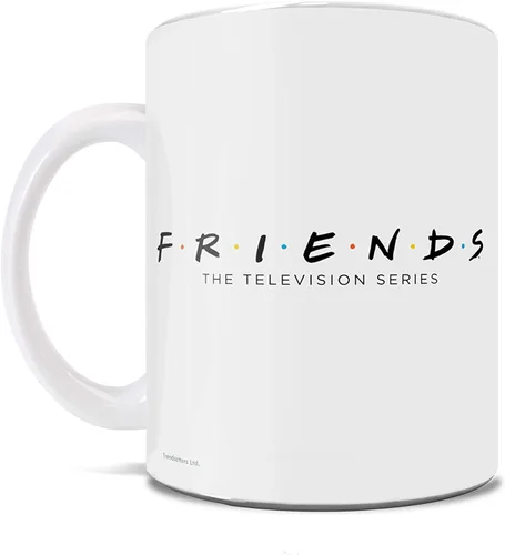 Vista 242 de Trend Setters Friends the Television Show – 25 años – Mercancía oficial – Taza de café o té de cerámica blanca de 11 onzas – perfecta para regalar