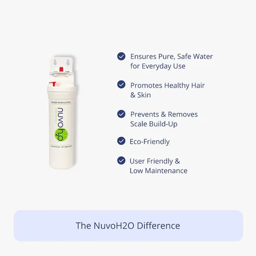 Vista 2 de NuvoH2O Sistema de calentador de agua – Suavizante de agua a base de cítricos, sin sal – Evita la acumulación de escamas de agua dura, prolonga