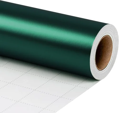 Vista 20 de LaRibbons Papel de regalo negro, rollo de papel de regalo de metal mate de color sólido, 17 pulgadas x 33 pies, papel de regalo para Navidad, día