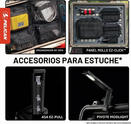 Vista 8 de Estuche Pelican Air 1535 sin Espuma - Negro