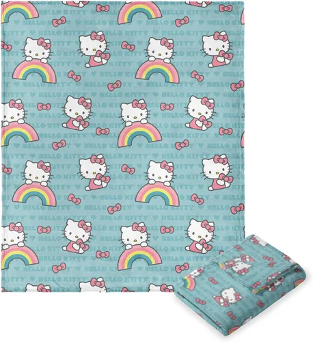 Vista 13 de Northwest Manta de Tiro Hello Kitty Silk Touch, 50" x 70", Love You Much Te amo mucho