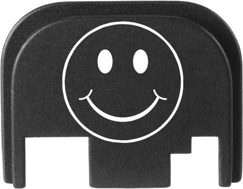 Vista 21 de NDZ Performance Gen 1-4 Rear Slide Cover Plate for Glock 9mm .40 .357 .45 Laser Engraved Popular Images in Black Aluminum - Choose Image
