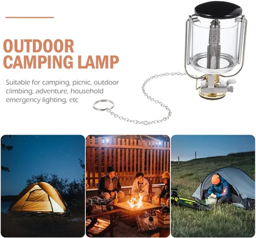 Vista 6 de Healifty Linterna compacta de gas propano con bolsa de almacenamiento, lámpara de campamento al aire libre para senderismo, pesca, iluminación