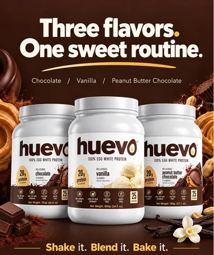 Vista 7 de Huevo Egg White Protein Powder, 20g per Scoop, Vanilla, Dairy Free, 25 serv 20g Protein Per Scoop, No Whey, Dairy Free, No Added Sugar, Lactose