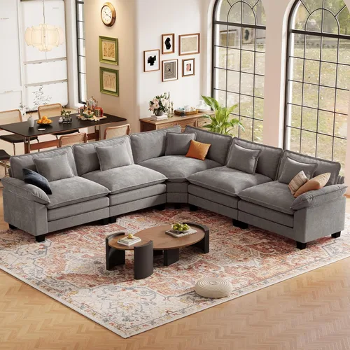 Vista 63 de CDCASA Silla de acento de gran tamaño de 50'' con otomana Asiento extra ancho y profundo estilo sofá nube para sala de estar, dormitorio, rincón