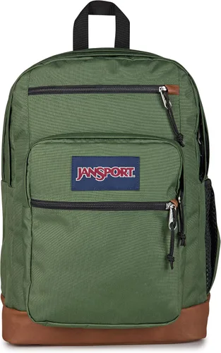Vista 24 de JanSport Mochila genial con funda para laptop de 15 pulgadas, mochila grande para computadora con 2 compartimentos, correas ergonómicas, Negro