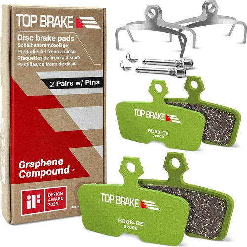 Vista 14 de TOP BRAKE Pastillas de freno de disco compatibles con SRAM Code R RE RSC, DB8, Motive, AVID MTB eMTB Downhill Trail All Mountain Enduro Cycling