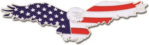 Vista 10 de PinMart Pin Patriótico del Águila – Águila Americana Volando – Broche para solapa esmaltado en bronce, color dorado chapado o chapado en níquel