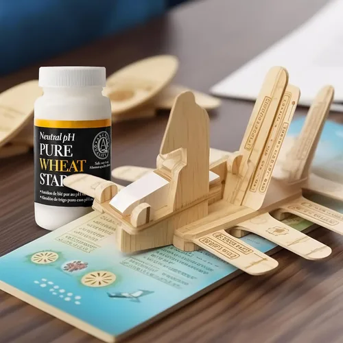 Vista 6 de Lineco, Adhesivo de almidón de trigo puro pH neutro (8oz) Ideal para colgar obras de arte, enmarcar, reparar proyectos de papel