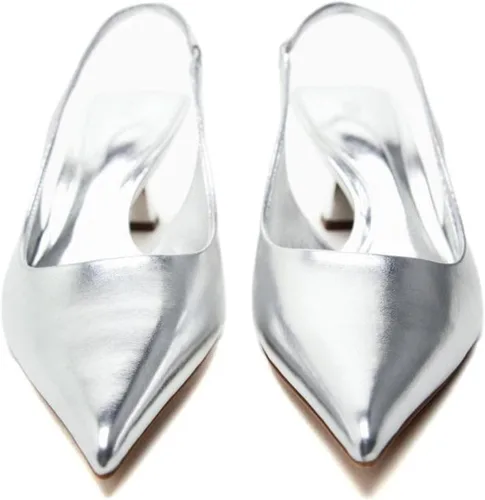 Vista 4 de KaroNairy Zapatos de vestir casuales para mujer, tacones con punta puntiaguda, tacón de gatito, tacones pequeños, zapatos de vestir casuales