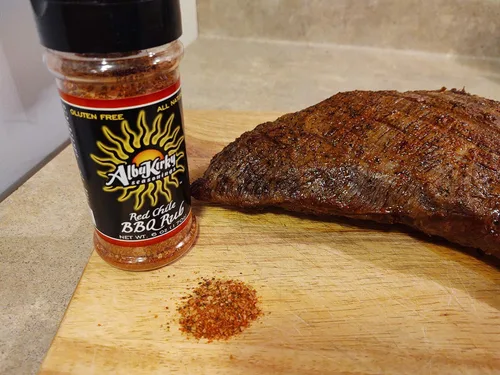 Vista 5 de AlbuKirky Seasonings Red Chile BBQ Rub - Hatch Chile rojo, sin gluten, sin MSG - 12 onzas
