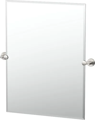 Vista 12 de Gatco 4719MXSM Bleu Espejo rectangular sin marco, 24 H, negro mate/montado en la pared, espejo rectangular biselado inclinable para baño