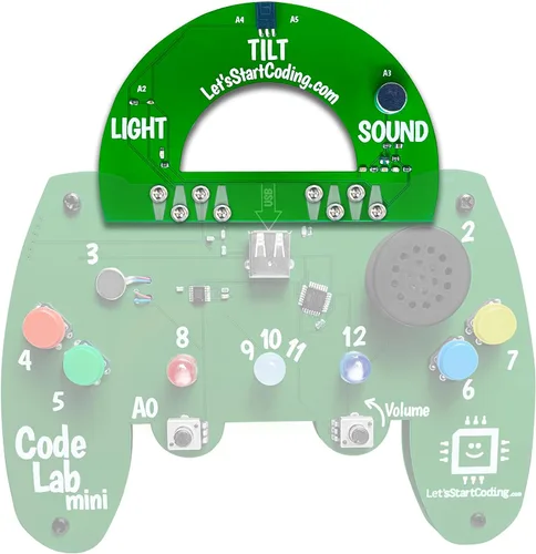 Vista 16 de Mini complemento Code Lab: arco iris LED programable de 15 píxeles. Codificación C ++ para niños de 8 a 12 años y adolescentes. Los niños y niñas