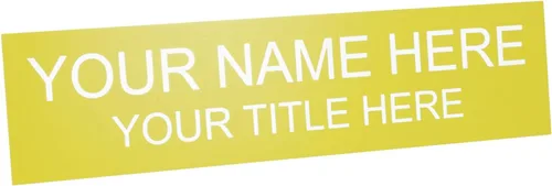 Vista 17 de ExcelMark Placa de nombre personalizada para puerta, oficina, pared, personalizada con tu texto, 2 x 8 pulgadas (1 línea, negro)