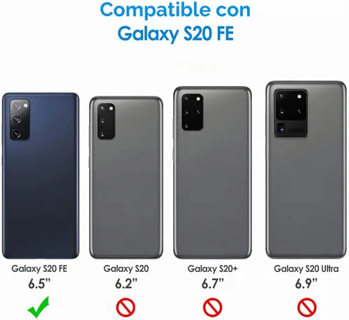 Vista 2 de JETech Funda delgada para Samsung Galaxy S20 FE, color negro