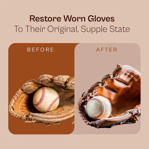 Vista 4 de SARNA BASEBALL Glove Oil for Softball & Baseball Gloves, 8 Oz – Lanolin-Based Formula, Helps Soften Leather & Prevents Cracking – Game-Ready Glove