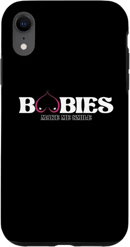 Vista 29 de iPhone 11 Funny Boobies Make Me Smiles Funda de humor para adultos