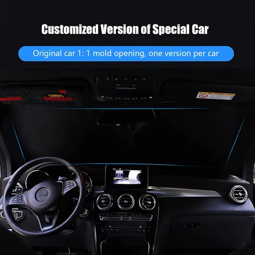 Vista 4 de Fit for Volvo XC40 2018 2019 2020 2021,Sun Shade Car Windshield,Windshield Sunshade,Foldable Windshield Cover Sun Shade,Car Accessories