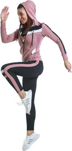 Vista 5 de Conjunto de chaleco y leggings para mujer, conjunto de ropa de entrenamiento de yoga, conjunto de 3 piezas para mujer