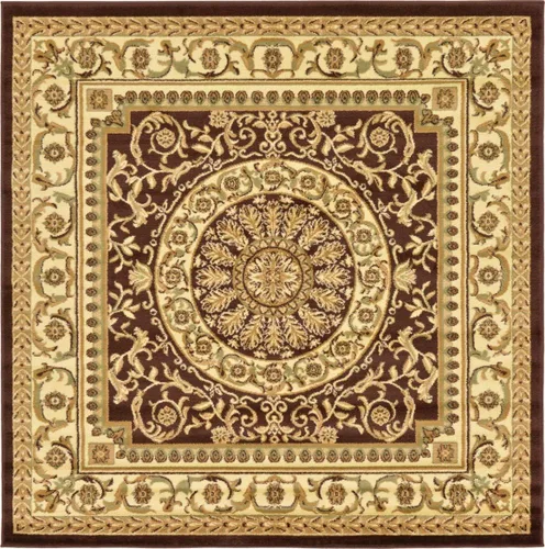 Vista 23 de Unique Loom colección Versailles - Alfombra de área con patrón de medallón, motivo floral; estilo tradicional clásico