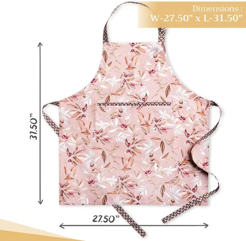 Vista 630 de Maison d' Hermine Delantales para mujer con bolsillo, 100% algodón (27.50 x 31.50 pulgadas)