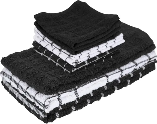 Vista 20 de Ritz Premium Toallas de Cocina de Felpa de Algodón 100% a Cuadros - Altamente Absorbentes, Súper Suaves, de Larga Duración, 25"x15", Paquete de 3