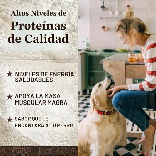 Vista 7 de Merrick - Alimento seco para perros, receta de pollo real y batata libre de granos, 4 libras, en bolsa