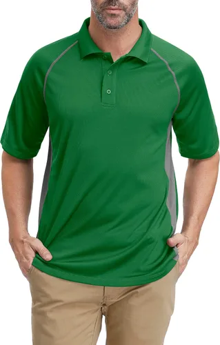 Vista 7 de MOHEEN Men's Polo Shirts Short Sleeve Moisture Wicking Performance Athletic Casual Golf Collared Shirt,Tall SizesM-7XL