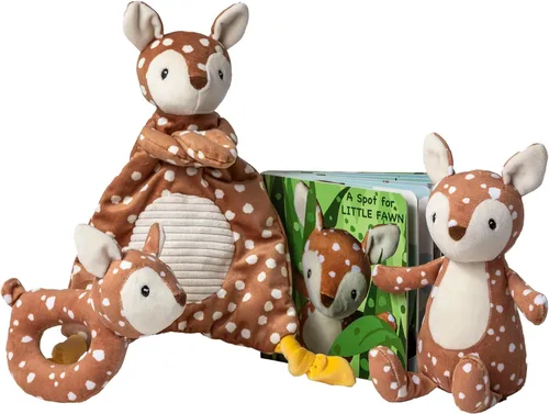 Vista 10 de Mary Meyer Set de regalo para bebé, juguetes blandos en caja, 3 piezas, Pebblesaurus