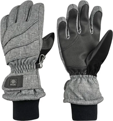 Vista 10 de N'Ice Caps - Guantes térmicos de invierno para niños, impermeables y cálidos Negro