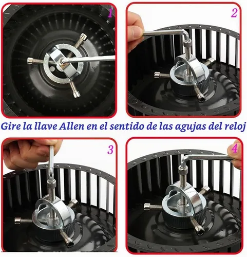Vista 6 de Extractor de aspa de ventilador y rueda de soplador Capucha de campana de limpieza de viento Extractor de herramienta de rueda de electrodoméstico
