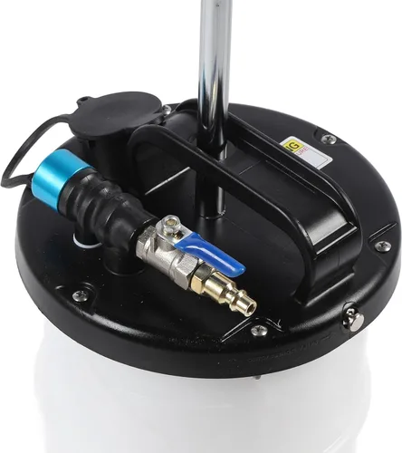Vista 8 de Bomba extractora de aceite de 6.5L, extractor de fluido manual neumático, ideal para fluidos automotrices y cambios de aceite para automóviles