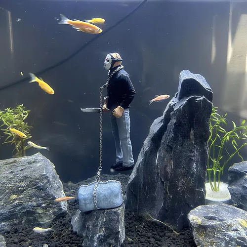 Vista 8 de Decoración flotante para pecera, adorno flotante hecho a mano para pecera, diseño único, carácter vivo, perfecto para paisaje de acuario