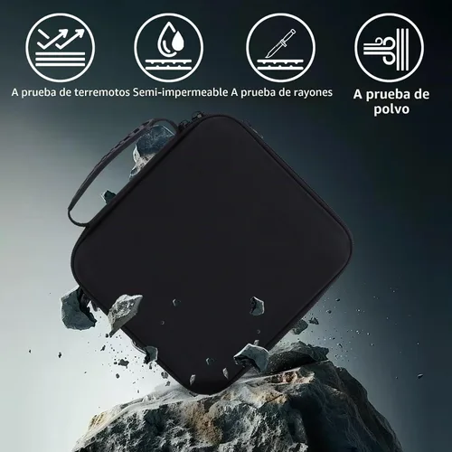 Vista 7 de Estuche de almacenamiento compatible con DJI Osmo Mobile 8 / 7P / 7 Gimbal estabilizador Accesorios (negro)