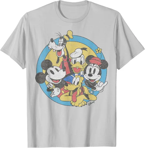 Vista 24 de Disney Camiseta retro de Mickey and Friends Group Shot