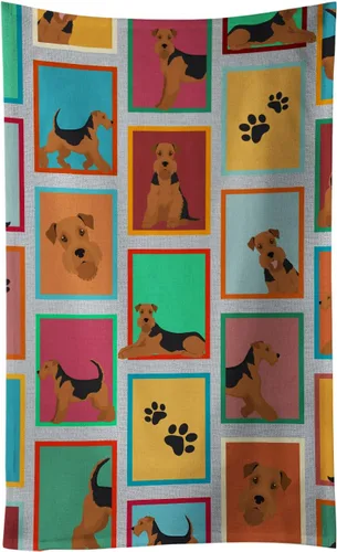 Vista 32 de Caroline's Treasures MLM1160KTWL - Lots of Red Siberian Husky - Toalla de cocina para invitados, toalla de baño decorativa para cara, té, paño