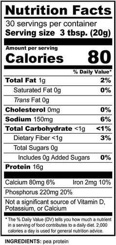 Vista 4 de NutriBiotic Proteína de guisante simple, 21 onzas, proteína vegetal vegana baja en carbohidratos, 100% cultivada y procesada en los Estados Unidos