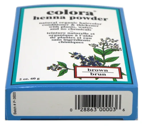Vista 2 de Colora Tinte en polvo de henna para el cabello, marrón, 2 onzas (paquete de 6)