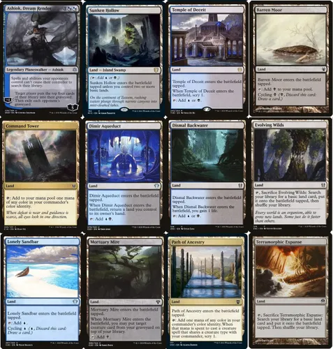 Vista 6 de MTG Decks & More Compatible con Magic The Gathering: Elite Toxrill Horror Commander Deck – Dimir – Azul Negro – EDH – 100 cartas – Personalizada