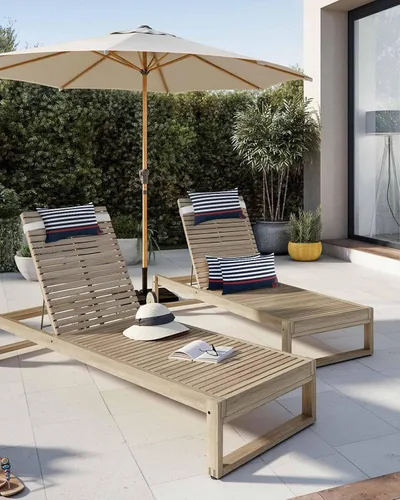 Vista 5 de Nautical Anchor - Juego de 2 fundas de almohada lumbar, impermeables, costeras de verano, para exteriores, con correa elástica, fundas de almohada