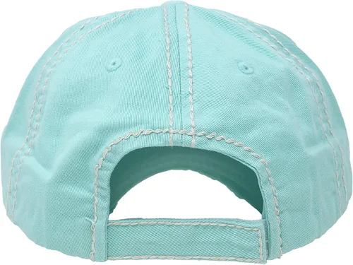 Vista 2 de Gorra de béisbol Funky Junque para mujer, estilo vintage, con parche bordado, con aspecto envejecido, sin estructura